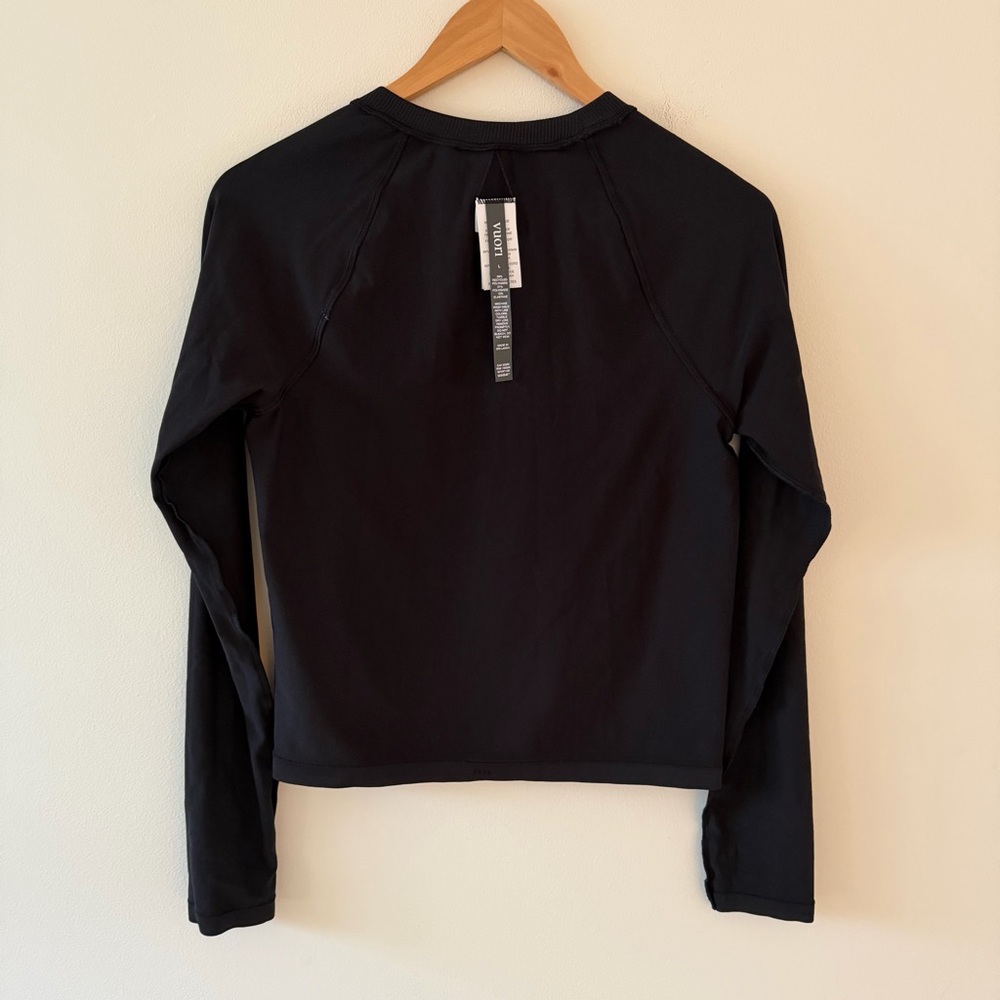 NWT Vuori Long Sleeve Seamless Surge Tee Black Size Large - Picture 4 of 9